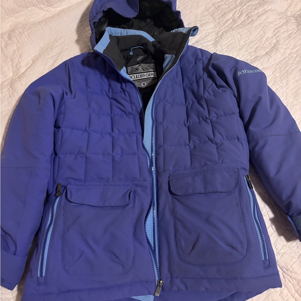 Columbia Kids Deep Purple Hooded Puffer Jacket